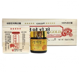 Cao linh chi thượng hạng Hàn Quốc hộp gỗ 360g (120g x 3 lọ)