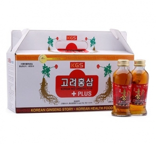 Nước uống hồng sâm KGS có Củ Sâm cao cấp