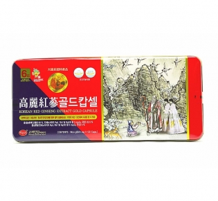 Viên Hồng Sâm Nhung Hươu Linh Chi KGS Korean Red Ginseng Extract Gold Capsule Hộp Thiếc 120 Viên