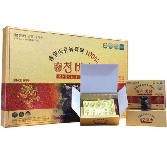Tinh Dầu Thông Đỏ Cheon Bi Sol Cao Cấp Loại 180 Viên