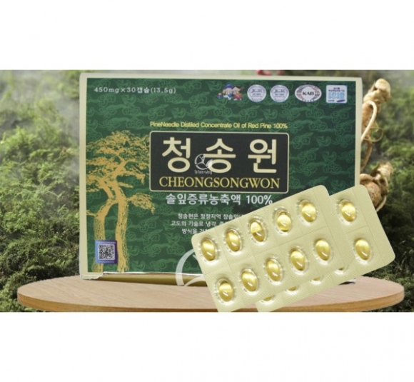 Viên Tinh Dầu Thông Đỏ Hàn Quốc Cheong Song Won 180 Viên Hộp Xanh